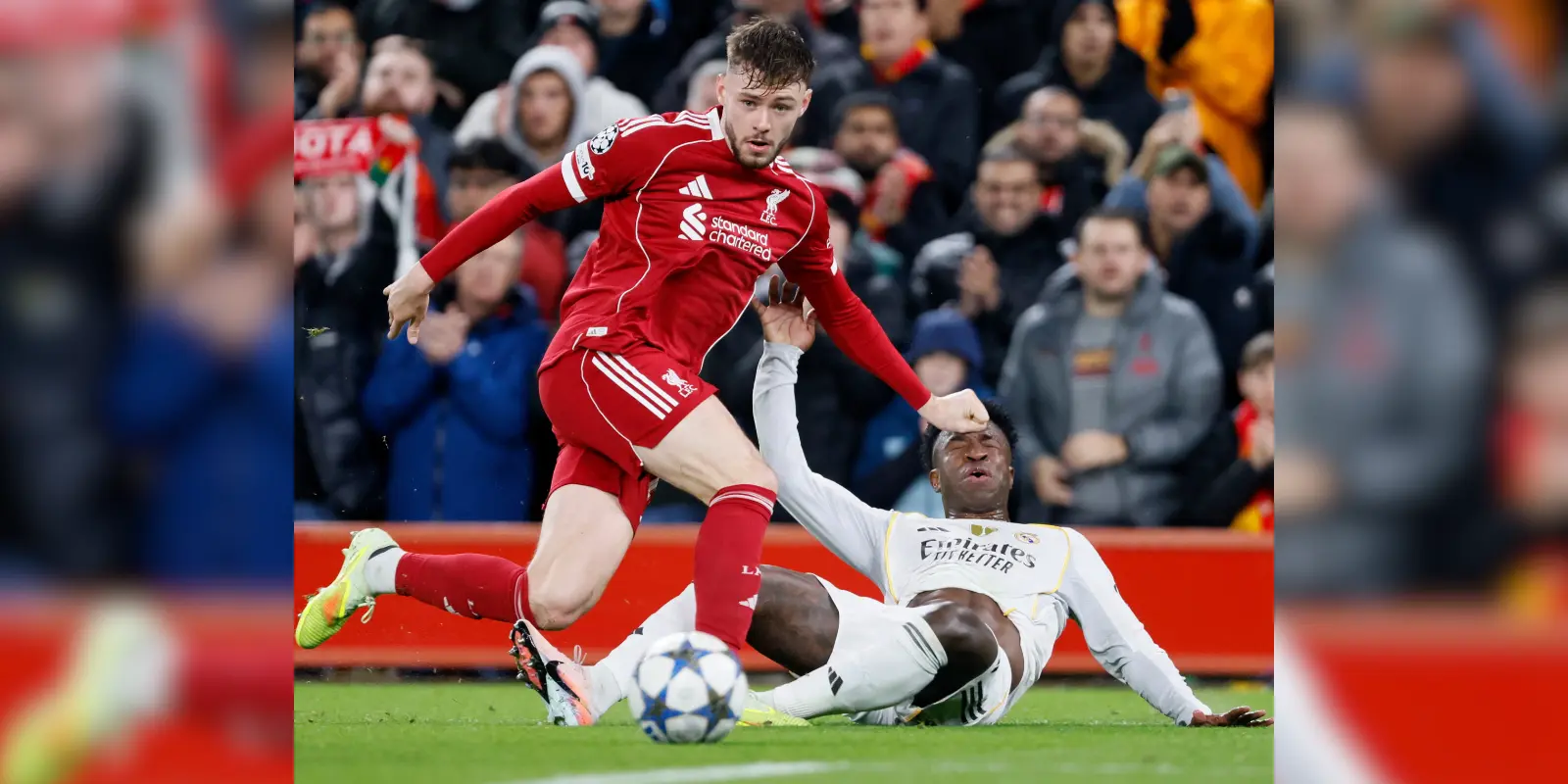 Conor Bradley Redam Vinícius dan Kirim Pesan Penting untuk Masa Depan Liverpool